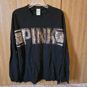 Victoria's Secret Black and Gold Long Sleeve
